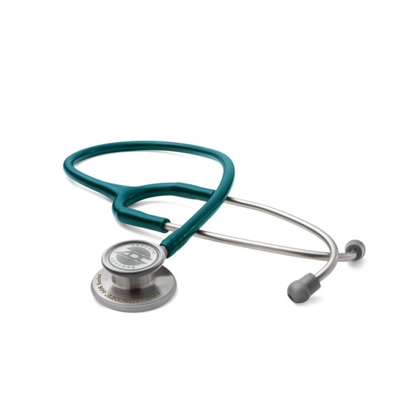ADC Adscope 608 Premium Convertible Clinician Stethoscope with Tunable AFD Technology, For Adult and Pediatric Patients, Teal