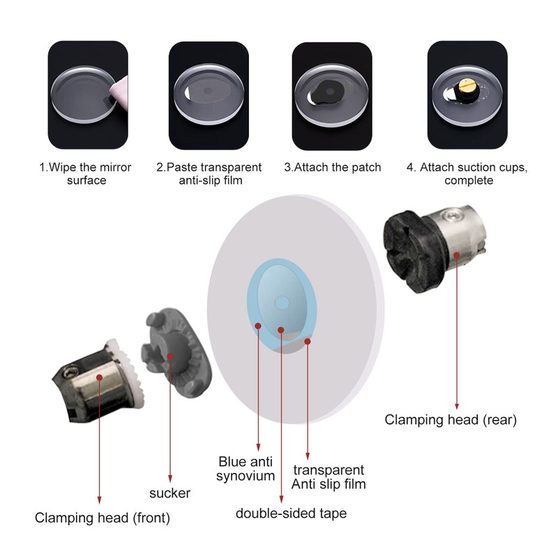 1000Pcs Lens Edging Blocking Pads Double Adhesive Waterproof Optical Lens
