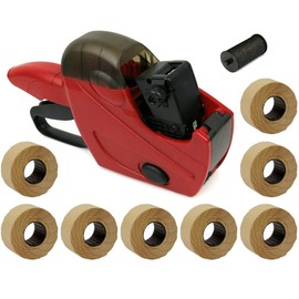 Price Gun Uno C6 6 Digit Set Offer | Includes 8 Label Rolls of Your Choice + 1 Replacement Ink Roll | Hand Labelling PB-Onlinehandel