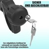 Warmfay Black Frame Holder Long 32 cm, Lockable Wheel Frame