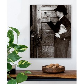 A Friend Sent Me: 28x36 Unframed Poster-Vintage 1920s Retro Photos for Speakeasy & Bootleggers- Prohibition Era Bar Black & White Photography, Antique Historical Prints, Modern Lounge & Home Bar Décor