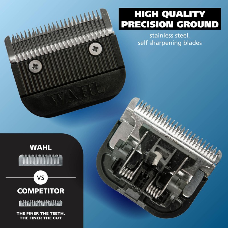 Wahl Clipper Detachable Cordless Hair Clipper Blade Replacement Set, Compatible
