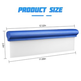 FALVFUN Car Drying Squeegee, 12 Inch T-Bar Vehicle Water Wiper for Windshield Glass Window Mirror, Flexible Silicone Automotive Water Blade Accessories, Universal for SUV, Sedan, Truck