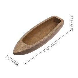 ABOOFAN Wooden Boat Model 2pcs Miniature Rowboat Sailboat Blank Unfinished Paintable Canoe for DIY Projects and Home, Office, Decorations