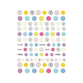 Generic Daisy Flower Emoticons Nail Sticker Go Away Xh802Sa Nail Wraps Stickers Manicure Supplies for Women Nails Full Long Lasting Easy Apply and Remove
