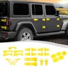 SQQP 24PCS Full Set Exterior Decoration Trim Kit Fit for