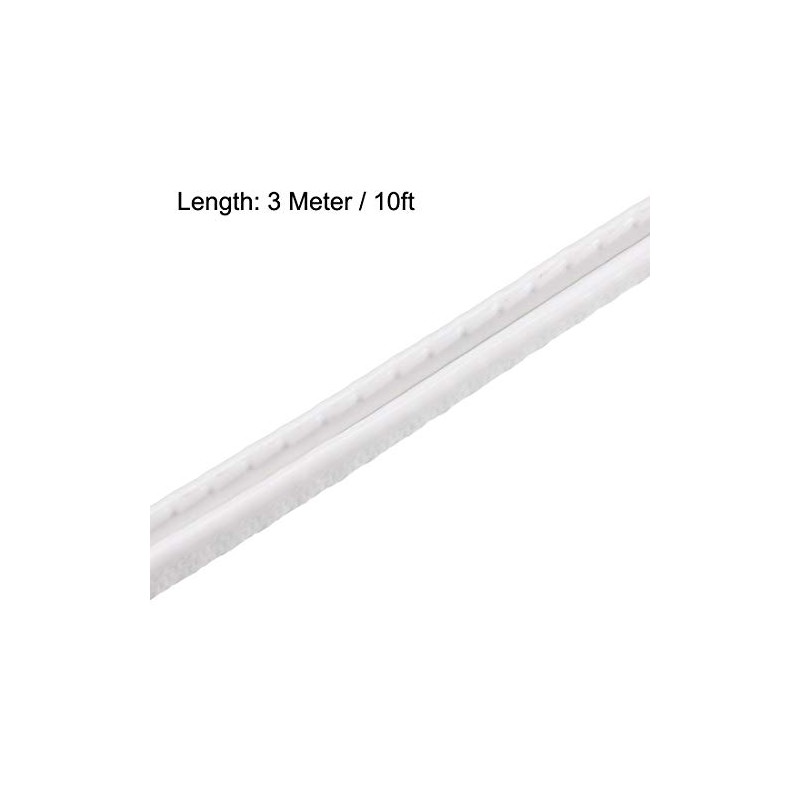 uxcell Edge Trim U Seal White PVC Plastic U Channel