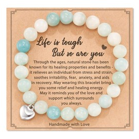 Inspirational Bangle Bracelets for Women Girls Christmas Birthday Gifts for Best Friend Daughter Sister Mothers Day Gifts for Mom Friends Gifts Life Is Tough But So Are You Bracelet