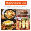 Upgrade 4" Large Egg Rings Set for Griddle,4 Packs Non-stick