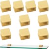 Glass Shelf Clamp, No-drill-on-glass Fixed Panel Glass Shelf Clip Holder