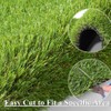 ALTRUISTIC Artificial Grass 4FTX7FT(28 Square Feet), Realistic Fake Grass Deluxe