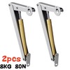 2-Pack Heavy Duty Soft Close Lid Support Hinges with Gas