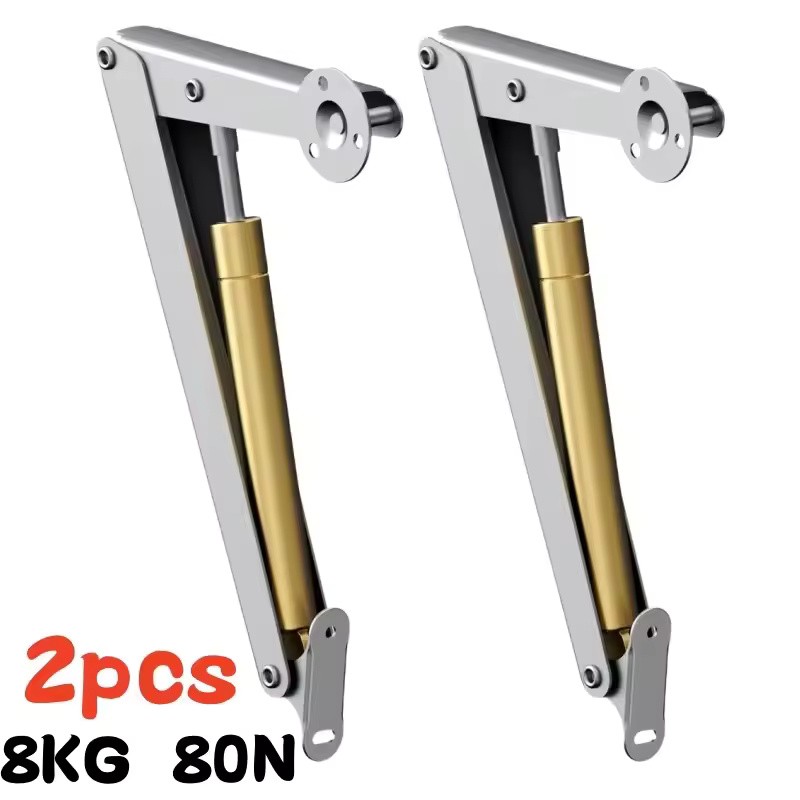 2-Pack Heavy Duty Soft Close Lid Support Hinges with Gas