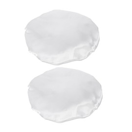 Beavorty 2pcs Shower Cap Reusable Shower Hats Washable Bath Hat Washable Shower Hats Elastic Shower Hats Washable Hair Cap Bathing Hair Caps Waterproof Bath Caps Bathroom Cap White Tomorrow