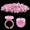 Lash Extensions Supplies,100PCS Glue Rings, Lash Glue Holder for Volume