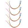 4 Sets PreWired Round LEDs Waterproof 2Color Indicator Common Cathod