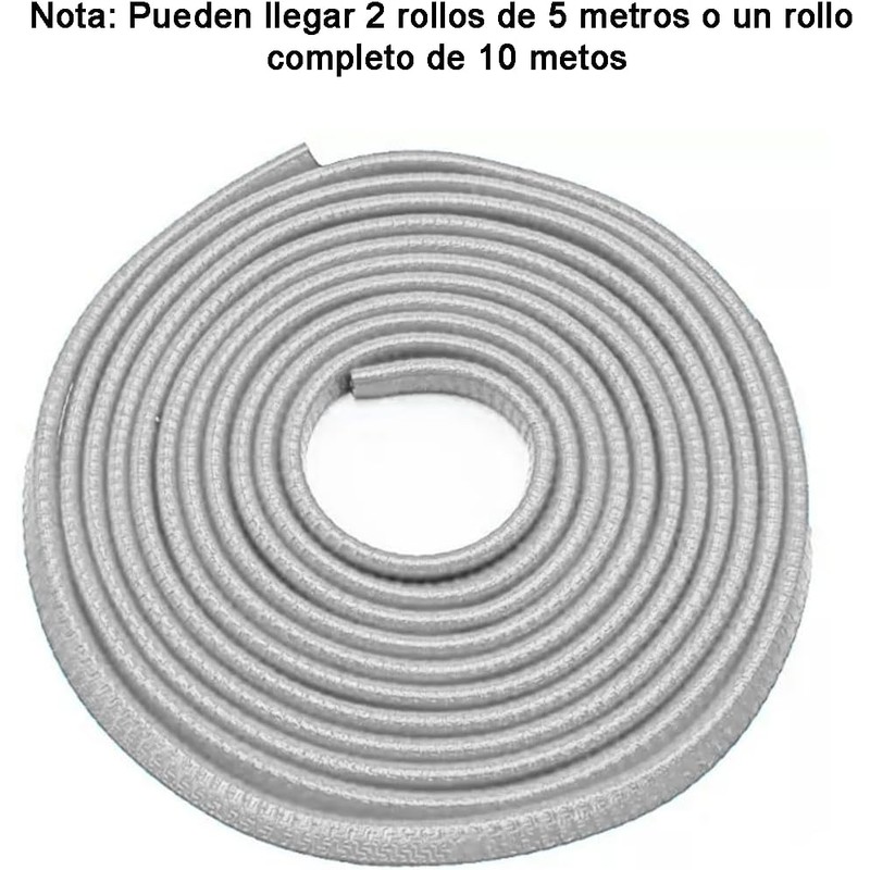 Protector Borde Puerta Auto Sello Hule Moldura Antirrayas Universal 10m