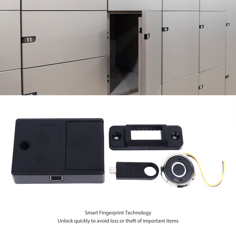 Fingerprint Cabinet Lock Prevent Theft Fast Unlocking Smart Biometric Drawer