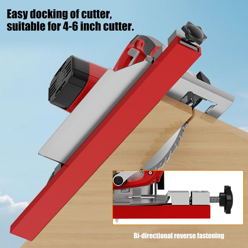 Circular Saw Track Guide Jig, Adjustable Cutting Machine Base Guide
