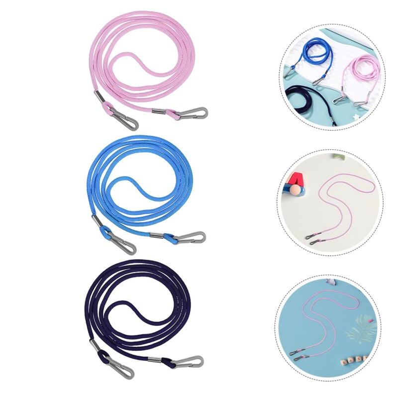 Abaodam 6Pcs Glove Leash Clips Bright Color Mitten Straps with