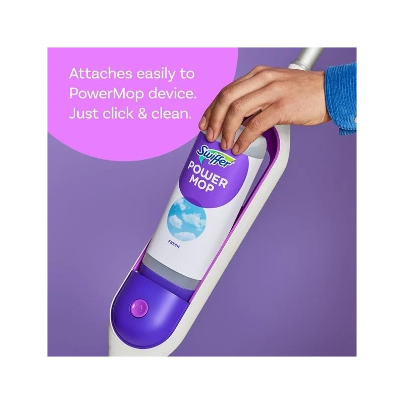Swiffer Power Mop Cleaning Solution, Fresh Scent, 0.75L