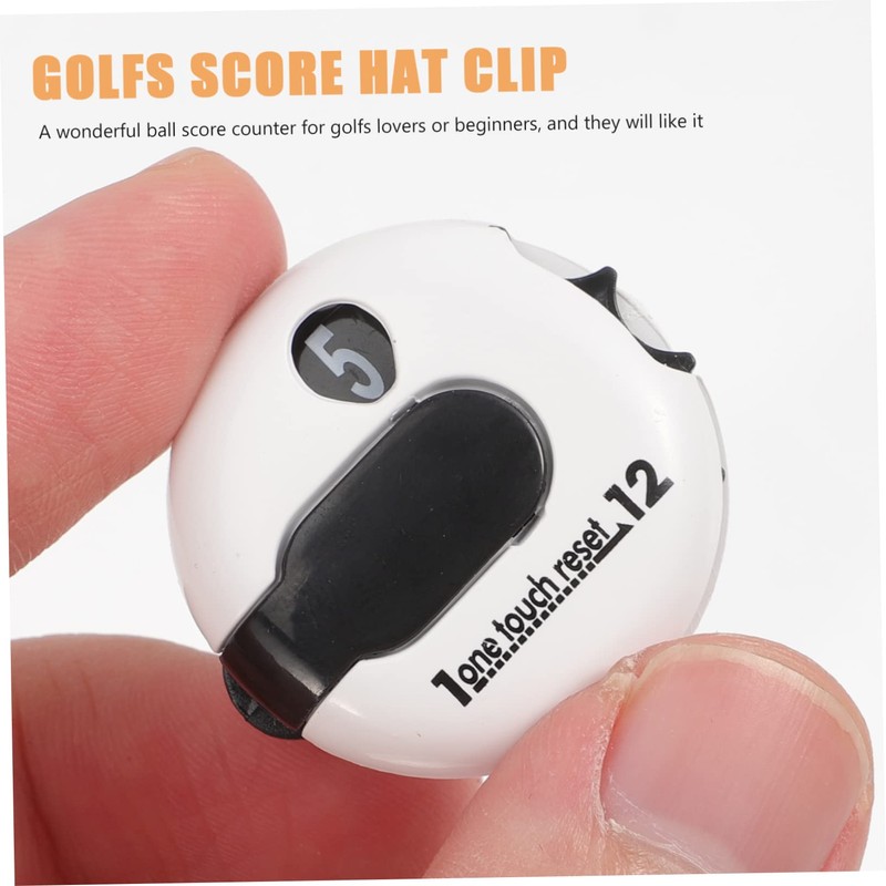 Outanaya Portable Golf Score Counter Hat Clip Durable Scoring Device