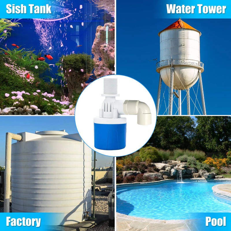 Automatic Float Valve for Water Tanks, 3/4" Top Inlet |