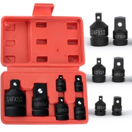 Adapter Set Socket Adapter Socket Spanner Set 6 Piece Adapter Set Socket Adapter Set Oil Service Key Set for Ratchets, Sockets, 1/4 Inch 3/8 Inch 1/2 Inch 3/4 Inch