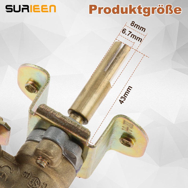 SURIEEN Natural Gas Conversion Control Valve Kit Replacement Repair Valve