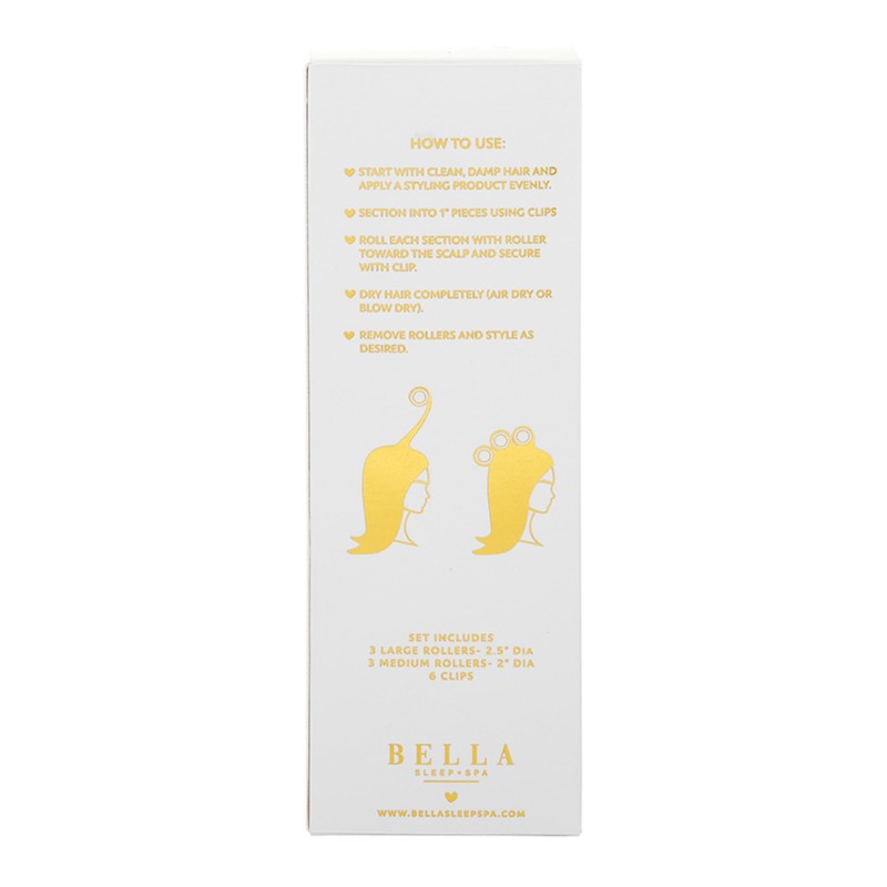Bella Sleep + Spa Self Grip Hair Rollers - 3