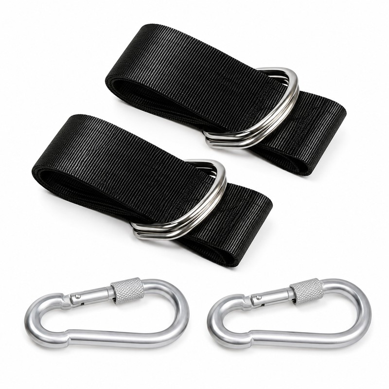 Hammock Hanging Straps for Outdoor Use – 2-Pack Nylon Swing