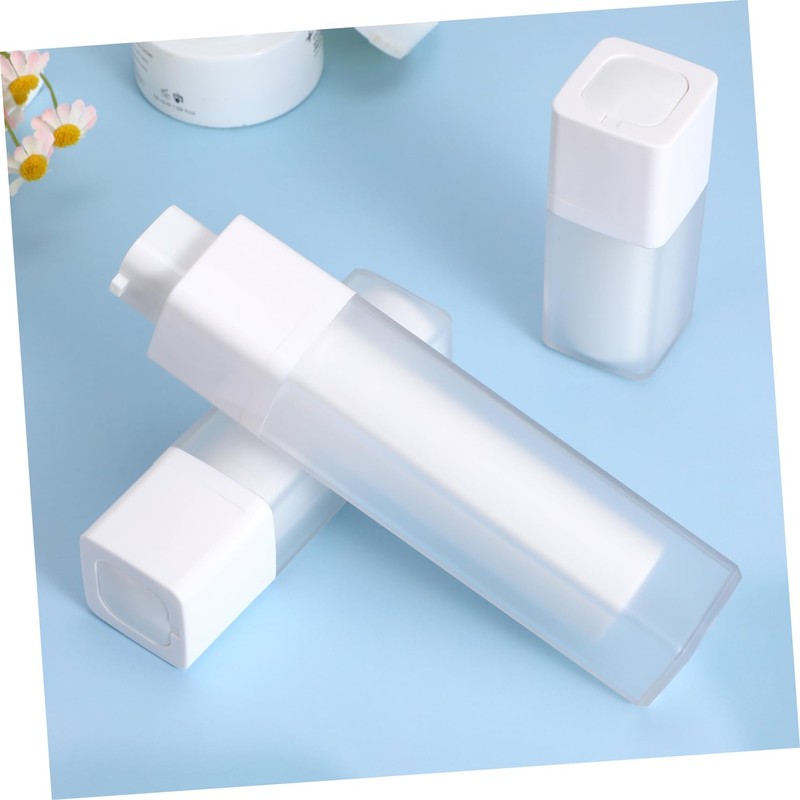 PACKOVE 3pcs Vacuum Lotion Bottles Eye Containers Leakproof Travel Toiletries