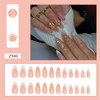 JONKASIPA 24 Pcs Press On Nails Almond - Press On