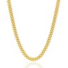 Gold Chain for Men, Mens 5mm Gold Plated Stainless Steel