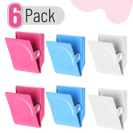 Mr. Pen- Magnetic Clips, 6 Pack, 1.2", Magnetic Metal Clips, Colorful Magnetic Clips for Refrigerator, Fridge Magnet Clips for Fridge, Magnetic Clip Magnets, Magnet Clip Magnets for Fridge