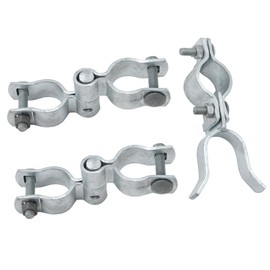 VIVIDA 1-3/8" Chain Link Gate Hinge Kit, Include Male & Female Gate Hinge, 1-3/8" Fence Fork Latch, Galvanized Steel