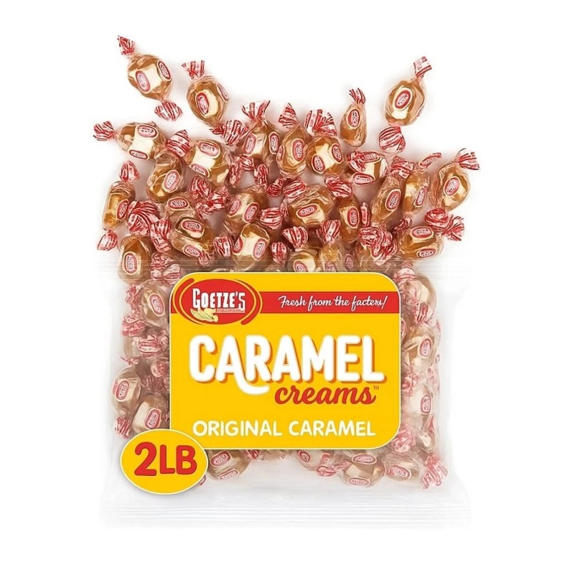 Carmel Creams Goetze's Caramel Creams 2 LB ~ Bulk Soft