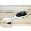 Small Oval Household Hairbrush Cushion Comb White 2ea