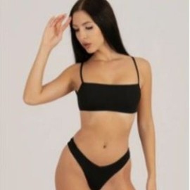 2023 Hot Model Transparent Tan-Through Bikini for Beach and Sunbathing Breathable Top + XS 5ea