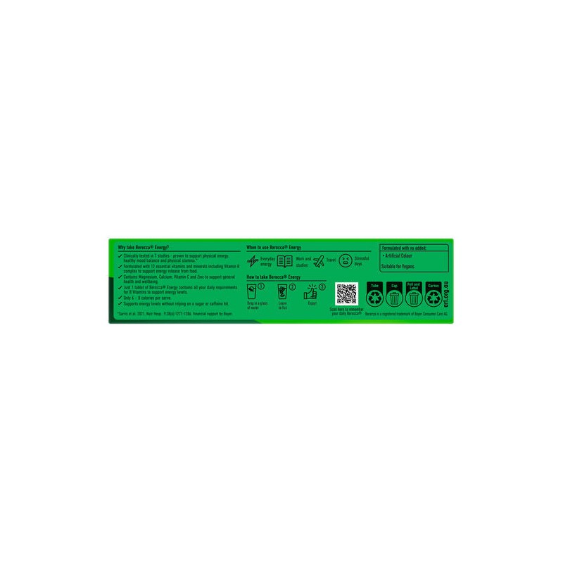 Berocca Energy Orange Effervescent Tablets 45 Pack