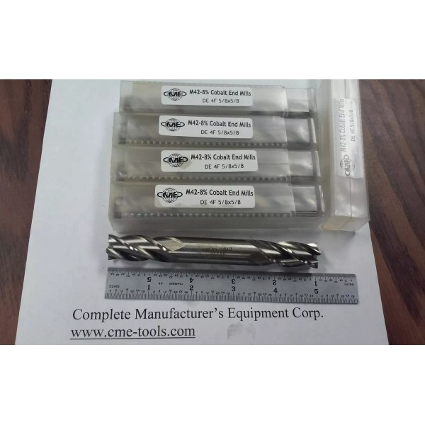 CME/Summit 5/8" M42 cobalt double end end mills 4 flt