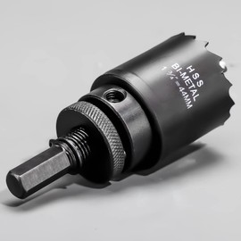44mm HSS Hole Saw, M42 Bi-Metal Wood Hole Dill Bit, Round drill Cutter for Pipe Vent, Plasterboard, Plastic and Copper