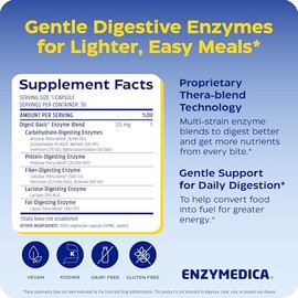 Enzymedica | Digest Basic, 30 Cápsulas
