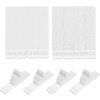 BANSHAN Hanging Strips, White, X-Large, 10 Pairs (20 Strips18*15*) -