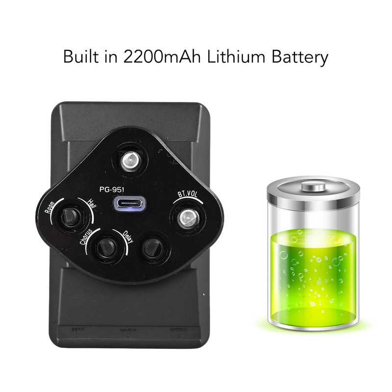 Acoustic Guitar Pickup Electric Soundhole Pickup with Bluetooth Vibration Damping