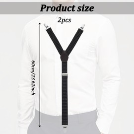 Xthrotsenk Shirt Stay for Men, Adjustable Elastic Straps Men Shirt Garters with Anti-slip Locking Clamps Man Shirts Holder Straps Keep Shirts Tucked In
