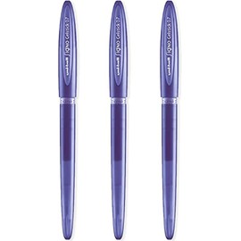 uni-ball Signo UM-170 Gelstick Gel Rollerball Pen - 0.7mm Tip - Violet Ink - Pack of 3