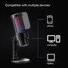 USB Gaming Microphone, PC Condenser Mic with Quick Mute Function,