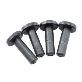 PZRT 10pcs Elbow Tee Valve Plug 1/4" Straight Micro Nozzle Plugs End Caps Waterstop Connectors Misting Nozzle Tees Blocked Tool Black