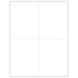 ComplyRight W-2 Blank Tax Form, 4-Up, with Backer Instructions, Pack of 500 Forms